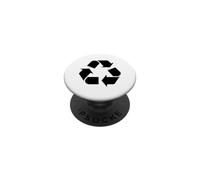 Reciclaje Logo Día de la Tierra Reciclaje Ecología Am PopSockets PopGrip Adhesivo