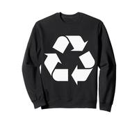 Reciclaje Logo Día de la Tierra Reciclaje Ecología Am Sudadera