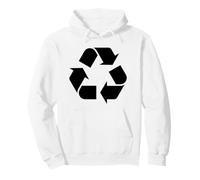 Reciclaje Logo Día de la Tierra Reciclaje Ecología Am Sudadera con Capucha