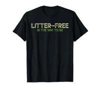 Reciclar el Cambio climático Sin Basura Anti Littering Camiseta