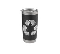 RECICLAR SÍMBOLO LOGO TIERRA GREEN DEAL CAMBIO CLIMÁTICO Vaso térmico de acero inoxidable de doble pared