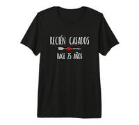 RECIÉN Casado Hace VEINTICINCO AÑOS 25 Aniversario de Bodas Camiseta Premium