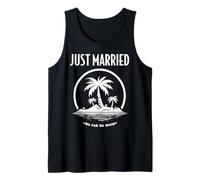 Recién casado hasta ahora tan bueno Island Vibes Fun Luna de miel Camiseta sin Mangas