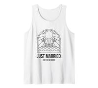 Recién casado hasta ahora tan bueno Sunlit Island Humor Luna de miel Camiseta sin Mangas