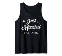 Recién Casados 2026 Luna de Miel Boda Parejas Amantes prometidos Camiseta sin Mangas