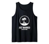 Recién casados hasta ahora tan buena luna de miel en el oasis de palma Camiseta sin Mangas