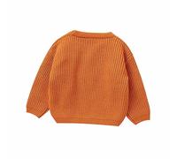 Recién Nacido Bebé Niñas Niños Cuello Redondo Trajes De Halloween Manga Larga Calabaza Suéter Punto Hombre Original
