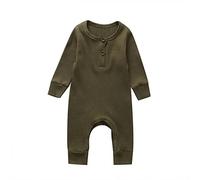 Recién Nacido Bebé Niños Niñas Mameluco De Una Pieza Mono Ligeros Suave Cómodo Sólido Infantil Pijama Niño Primavera Otoño