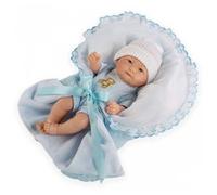 Recién nacido con mantita azul 25 cm