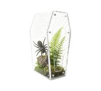 Recinto de araña saltarina - Terrario para reptiles de 7,87 pulgadas, mini tanque para reptiles antideslizante, hábitat de rana de acrílico transparente | Recinto de tarántula arbórea ajustable para c