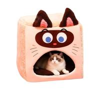 Recinto De Cama Para Gatos Cama De Felpa Cálida Para Mascotas Durante El | Casa Suave Para Dormir Para Gatos De Interior Para Sala De Estar Hogar Apartamento Granja Garaje Calidez Inverna