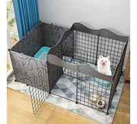 Recinto de Conejos, recinto de Perros Interiores, recinto de celosía de Metal para Mascota para Perros con Masa de Metal con Puerta Ajustable para Gatitos de hámster de Gatito al Aire Libre