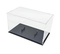 Recinto de exhibición de fútbol acrílico con construcción modular para configuración adaptable y presentación minimalista (negro)