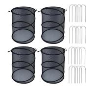 Recinto de malla para plantas, malla protectora de plantas, jaula de jardín plegable con 16 estacas para arbustos de arándanos, verduras, frutas y cultivos