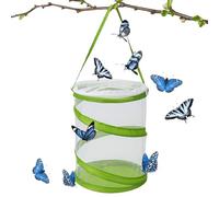 Recinto de mariposa - Jaula de malla desplegable para errario, hábitat de oruga transparente más fácil, recintos de mariposa para interiores, jaula de hábitat de mariposa de 6.3 x 7.9 pulgadas de alto