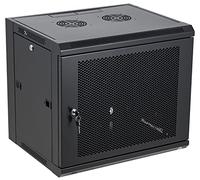 Recinto del Gabinete del Estante de la Red del Soporte de la Pared 9U, Armario Telecomunicaciones, Mueble Rack, Puerta Ventilada, 150 Libras, Serie Tedgetal SE