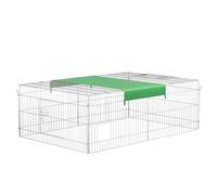 Recinto Jaula para Animales 216x116x65cm con protección Solar y antifuga, Corral para Mascotas