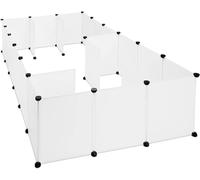 Recinto para animales pequeños de plástico Conejos 24 paneles blanco 13_0000968