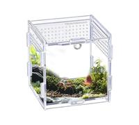 Recinto para Arañas,Hábitat Transparente de Acrílico,Terrario para | para Cría y Alimentación de Pequeños Reptiles, Arañas Saltadoras, Geckos, Serpientes y Ranas