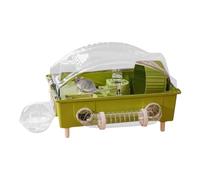 Recinto para el hábitat de Las Mascotas: Jaula de Actividad Transparente, doméstico apilable para Animales pequeños, módulo de Juego Seguro, diseño de Limpieza de fácil Acceso, solución