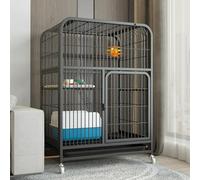 Recinto para gatos al aire libre, jaula de actividades duradera con múltiples funciones para gatos de interior con plataforma de salto