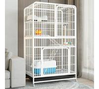 Recinto para gatos al aire libre, jaula de actividades duradera multifunción para gatos de interior con plataforma de salto