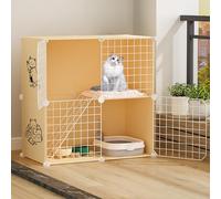 Recinto para gatos with Cat Kennel/Hammock, Catio Outdoor Cat Enclosures, Cat Houses for Indoor Cats, Cat Villa, Large Exercise Place Ideal for 1-3 Cat