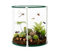 Recinto para mariposas | Terrario exterior resistente con jaula de cremallera - Tienda de crecimiento para orugas - Para exteriores, jardín, granja, terraza, balcón,