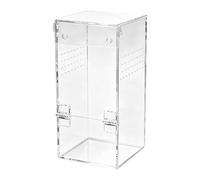 Recinto para reptiles, pequeña casa de ventilación transparente, jaula de cría de arañas saltando reptiles, para tarántula, caracol, gecko, rana, , escarabajos, ciempiés, hogar, sala de estar