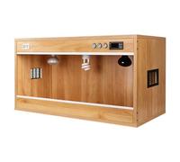 Recinto para reptiles, tanque de madera maciza con puerta corredera acrílica, control de temperatura y ventilación para todos los reptiles