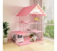 Recinto rosa for mascotas: plegable, for 1 a 3 personas(111x75x146cm-A)
