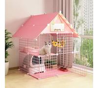 Recinto rosa for mascotas: plegable, for 1 a 3 personas(75x75x110cm)
