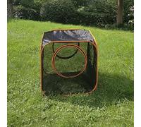 Recintos para gatos al aire libre, corralito portátil de malla desplegable con túneles para gatos, conejos y animales pequeños, tienda hexagonal para juegos interactivos de mascotas