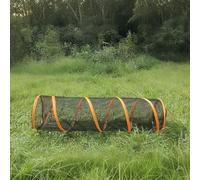 Recintos para gatos al aire libre, corralito portátil de malla desplegable con túneles para gatos, conejos y animales pequeños, tienda hexagonal para juegos interactivos de mascotas