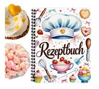 Recipe Book, Family Cookbook, 8.27x5.83 Inches Hardcover Notebook Diet Organizer & Convenient Layout Design, Kitchen Cooking Baking Planner for Meals Salad Dinner Dessert Bread Holiday Office and Home