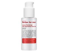 Recipe for men, instant recharge, hyaluronic acid, moisturizes, gel, f