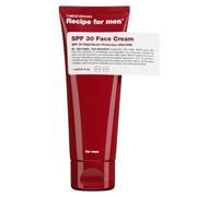 RECIPE FOR MEN SPF 30 Face Cream - Crema hidratante ultraligera y matificante para la protección solar y el control de la grasa, made in Sweden, 75 ml