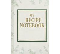 Recipe notebook for girls- 160 pages -paperback journal lined notebook-professional cooking icon