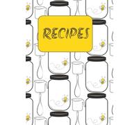 RECIPES: 7X10 | 100 Pages to Write Your Own Recipes Notebook |Paperback Recipe Journal for Food Lovers | DIY Cookbook to Fill Yourself