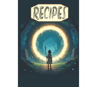 Recipes: 7x10, 110 blank pages to record your favorite recipes. Featuring a girl looking into a tunnel wondering What's for Dinner.