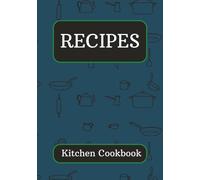 RECIPES: Blank Recipe Book | Write In your own Recipes | Do It Yourself Blank Cookbook | Lovely Gift | 7 x 10 inches, 100 pages