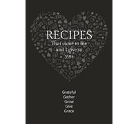 Recipes That Came to Me and I Give to You: Blank recipe journal record family baking history | Keep favorite recipes in one place