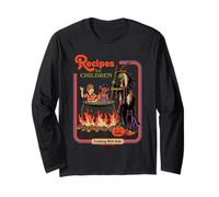 Recipes Witch Halloween Sarcastic Retro Funny Adult Humor Manga Larga