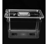 Recipiente 11L con Tapa Rejilla y Funda Kit Completo de Accesorios Sous Vide Bolsa de Cocción Sous Vide Bolsa de Comida Sous Vide Contenedor de Cocción Sous Vide Almacenamiento