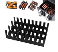 Recipiente Air Fryer, Moldes para Freidora de Aire, Uso General Rejilla Air Fryer, Accesorios Freidora de Aire para Hornear Bacon, Perritos Calientes, Alitas de Pollo y Otros Aperitivos, Negro