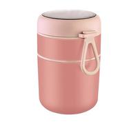 Recipiente aislado para alimentos: recipiente térmico de acero inoxidable de doble nivel, a prueba de fugas con asa de transporte y disponen de un diseño a prueba de fugas que es una estrella