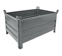 Recipiente apilable de pared maciza Heson, A x L 800 x 1200 mm, carga máx. 1000 kg