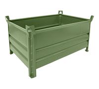 Recipiente apilable de pared maciza Heson, A x L 800 x 1200 mm, carga máx. 1000 kg