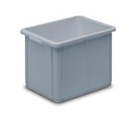 Recipiente apilable de polipropileno, capacidad 30 l, L x A x H exteriores 400 x 300 x 339 mm, gris
