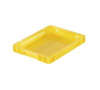 Recipiente apilable en euroformato, paredes perforadas, fondo cerrado L x A x H 400 x 300 x 50 mm